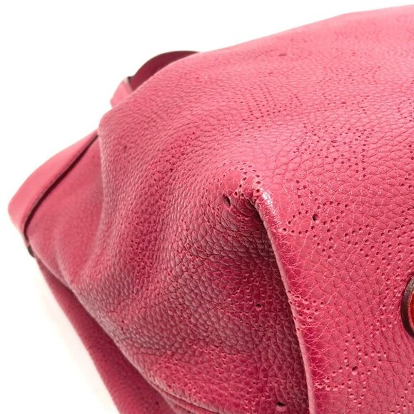 LOUIS VUITTON M93817 MonogramMahina Thiells PM Hand Bag Red - Picture 9 of 13